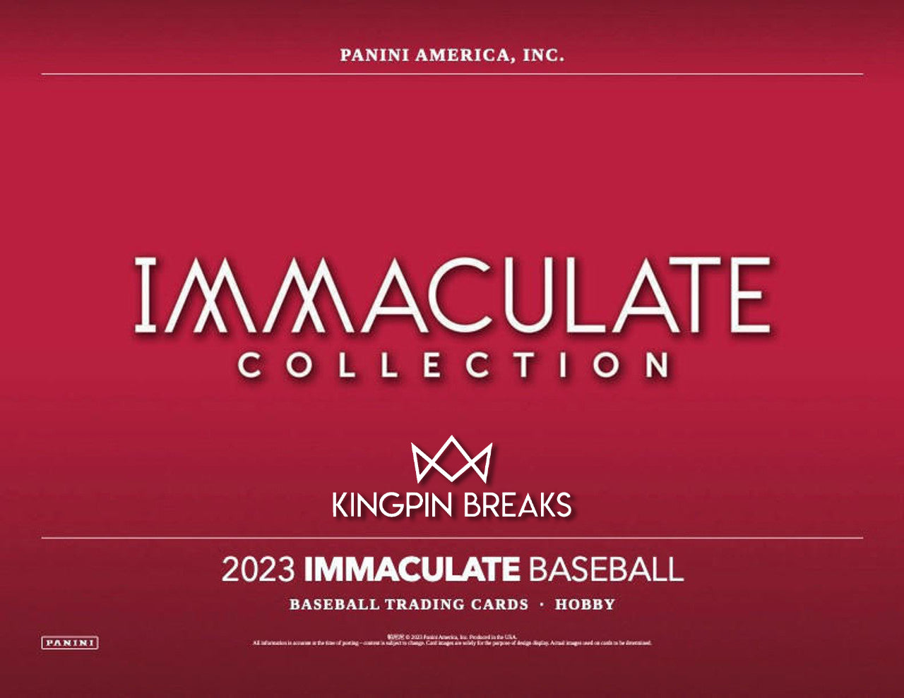 2023 Panini Immaculate Collection Baseball Hobby 2 Box Pick Your Team Break #9