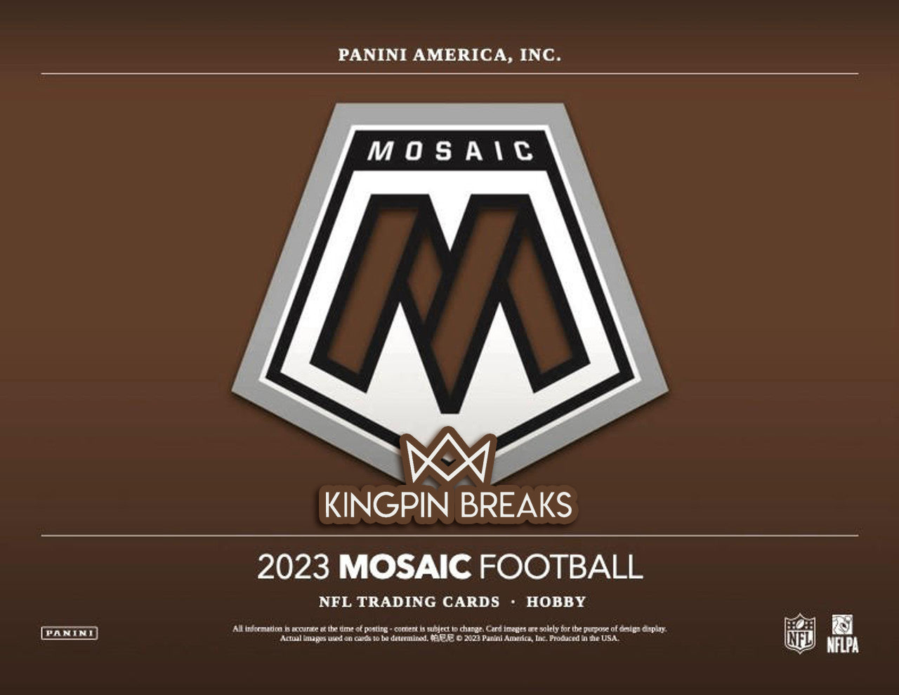 2023 Panini Mosaic Football Hobby 2 Box Break Pick Your Team #1