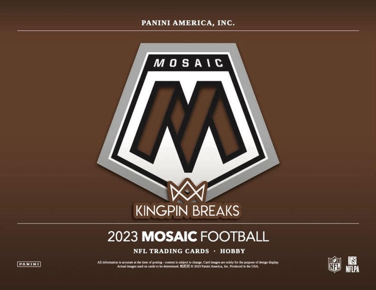 2023 Panini Mosaic Football Hobby 2 Box Break Pick Your Team #2