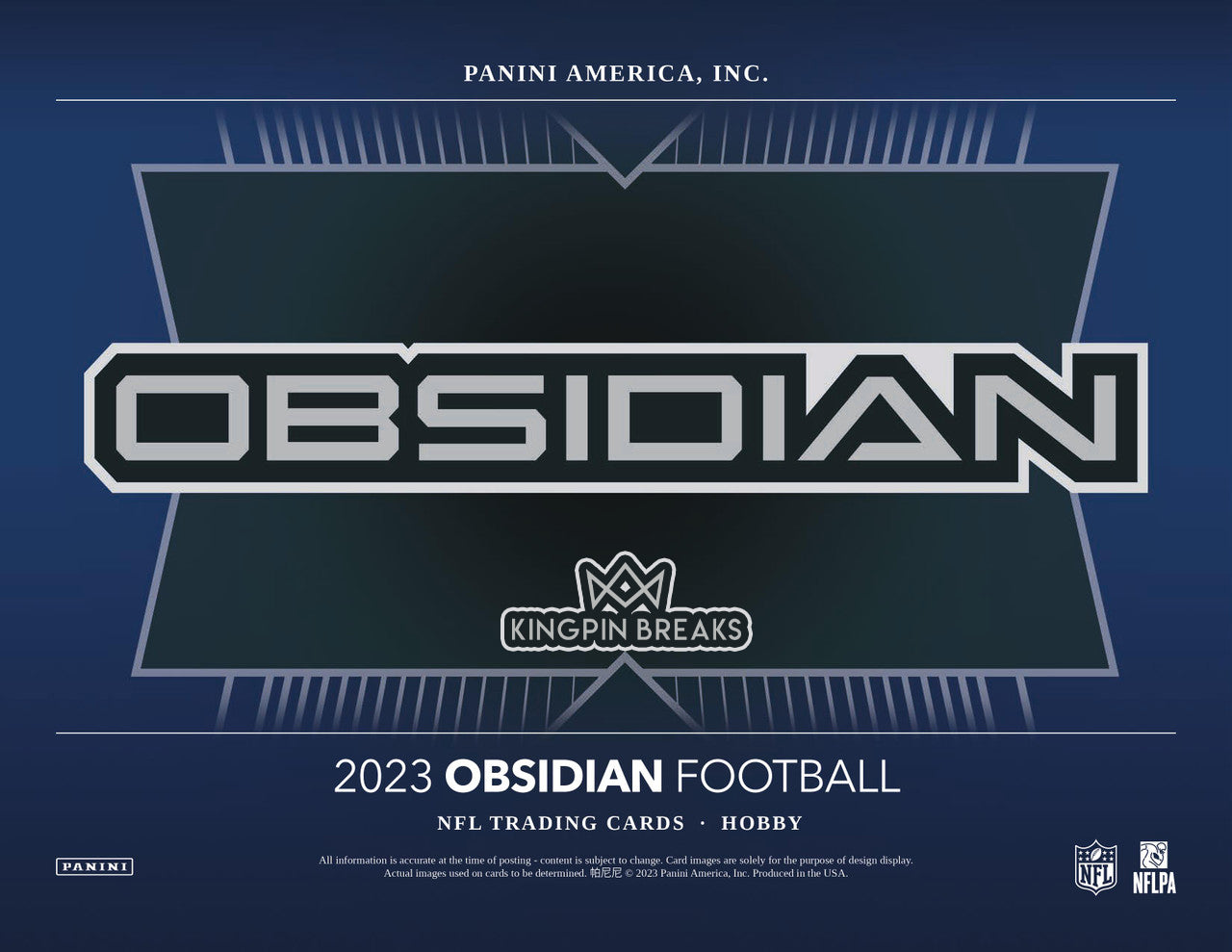 2023 Panini Obsidian Football Hobby 2 Box Pick Your Team Break #2