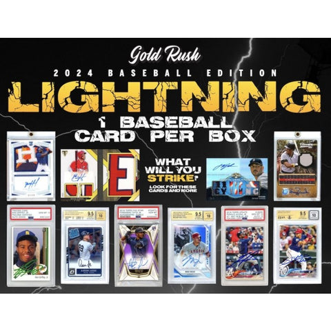 2024 Gold Rush Lightning Baseball 10-Box Case Random Hit #2