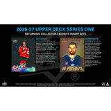 2026-27 Upper Deck Series 1 Hockey 4 Box 1/3 Case Break Pick Your Team #1