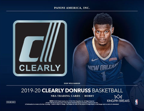 2019-20 Clearly Donruss Basketball Hobby Sealed Box (Shipped)