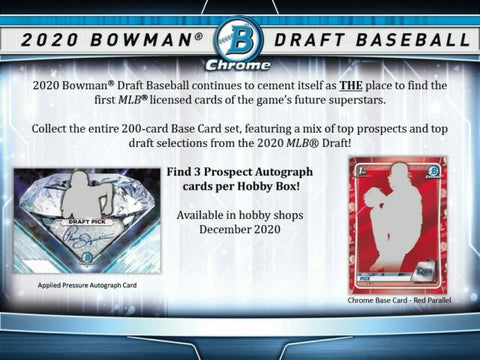 2020 Bowman Draft Baseball 4 box half case break pick your team #6