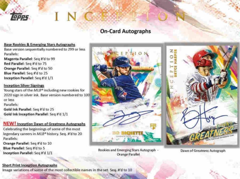 Topps Inception Case Topps Inception 16 box full case break pick your team #7 – KingPin Breaks