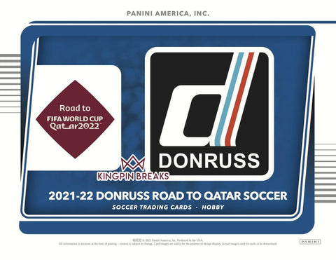 2021-22 Donruss Soccer Road to Qatar Hobby 1 Box Random Team Break #2