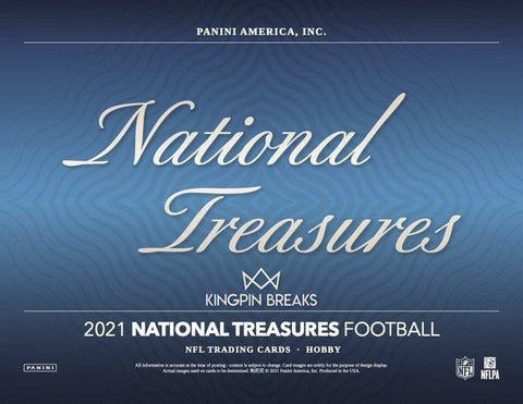 2021 Panini National Treasures Football Hobby 1 Box Random Team Break #2