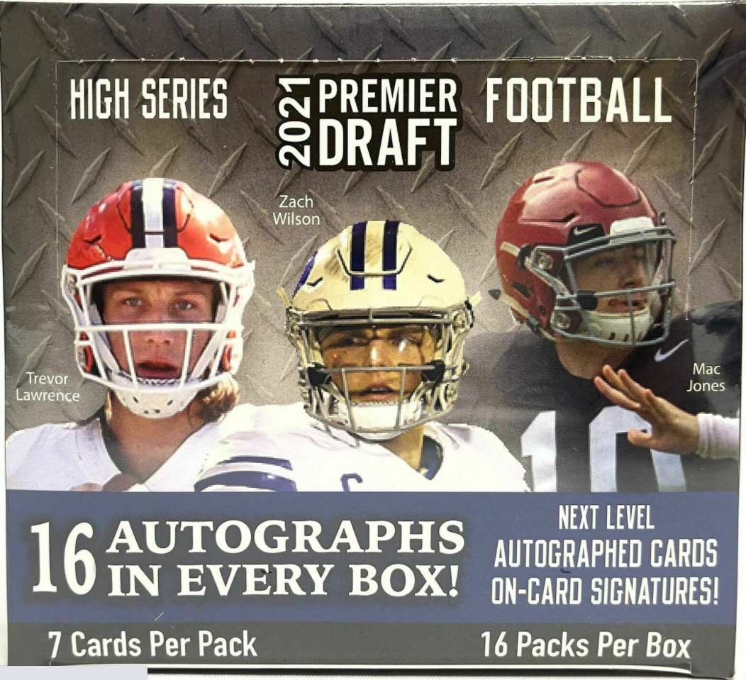 2021 SAGE HIT PREMIER DRAFT HIGH SERIES FOOTBALL Hobby Sealed Box (Shipped)