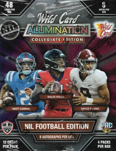 2021 Wild Card Alumination NIL Football Hobby Box